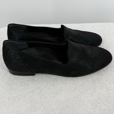 Vionic Willa II women's black shimmer leather slip-on flat Size 6