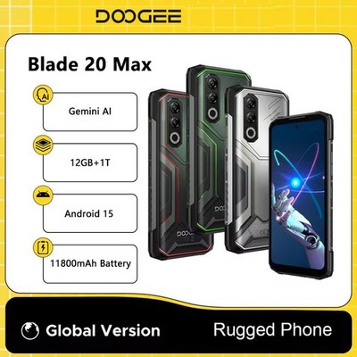 Global Version DOOGEE Blade20 Max Rugged Phone 6.6'' 36GB+1TB 11800mAh 64MP NFC