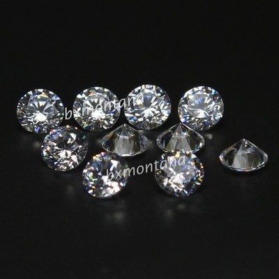 Natural Certified 3.00 MM Round DE Color VVS1 Brilliant Cut White Diamond 10 Pcs