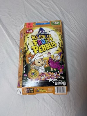 LIMITED EDITION 2024 POST Cereal 10 Oz Box  Halloween Fruity Pebbles BOX ONLY
