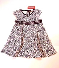 NWT Gymboree Girl " Romantic Garden " Satin Trim Flower Knit Dress Size 5