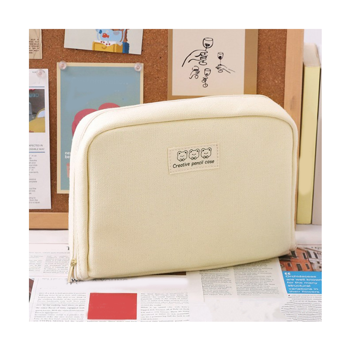 Student Pencil Pencil Case Stationery Pen Bag Zipper Pencil Bag