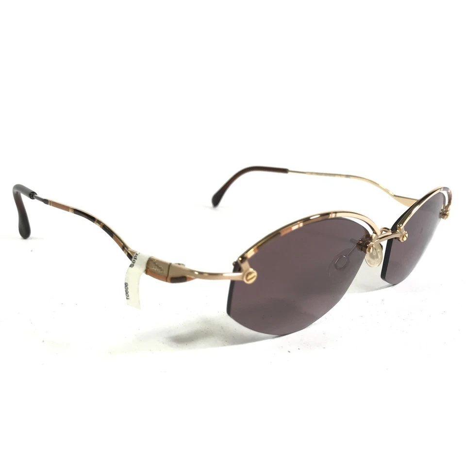 Gafas de sol Cazal MOD.104 COL.738 marrón dorado montura rectangular con lente púrpura Foto 2 de 4