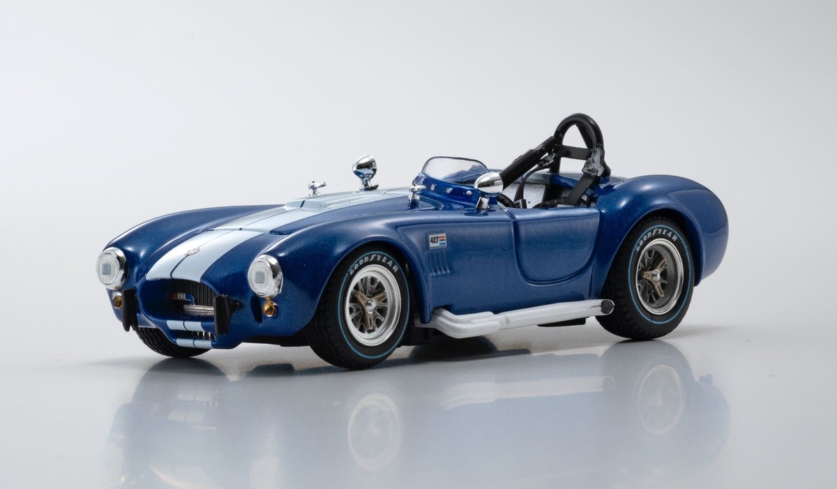 KYOSHO シェルビー コブラ 427 S/C COBRA レーシングブルー 1 43 Shelby Cobra 427 S/C w/Racing Windscreen Dark Blue