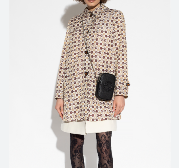 コート Gucci Gucci Horsebit Print Nylon Overcoat Gucci single-breasted Horsebit-print coat JACKET - BNWT | eBay
