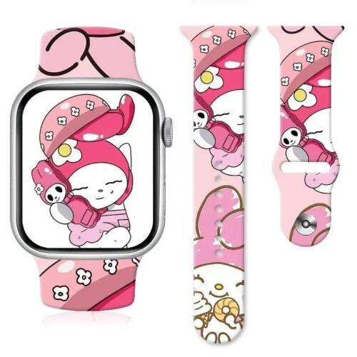 Correa de reloj Anime Sanrios My Melody Cinnamoroll Kuromi para Apple Watch 8765 Stra - Imagen 15 de 58