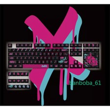 League Of Legends Jinx Keycaps 108 Keys PBT Personalized For Mechanical Keyboard