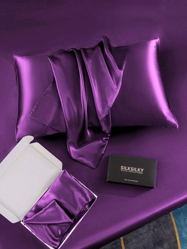 19 Momme Mulberry Silk Pillowshames Nature Silk Pillowcase Pillowslips King Size - Picture 12 of 68