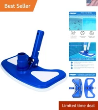 Efficient Weighted Pool Vac Head with Universal Hose Compatibility