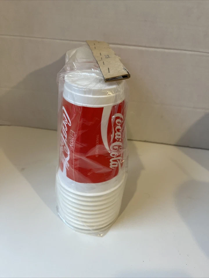 Lot of 20 Rare Vintage Enjoy Coca-Cola Enjoy Coke plastic Cups NOS New Old Stock - Image 4 of 4