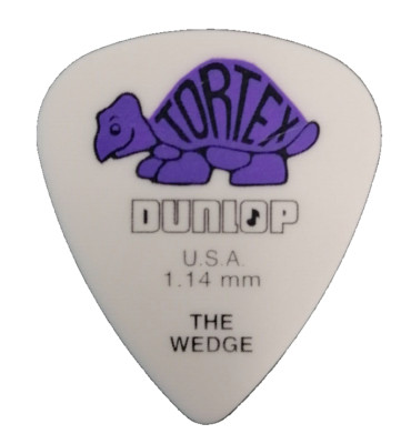Dunlop Tortex The Wedge Guitar Pick 1.14mm Thick Purple USA