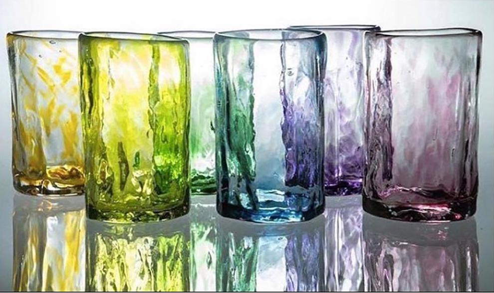 Individually Blown Handcrafted Drinking Glass (Medium)