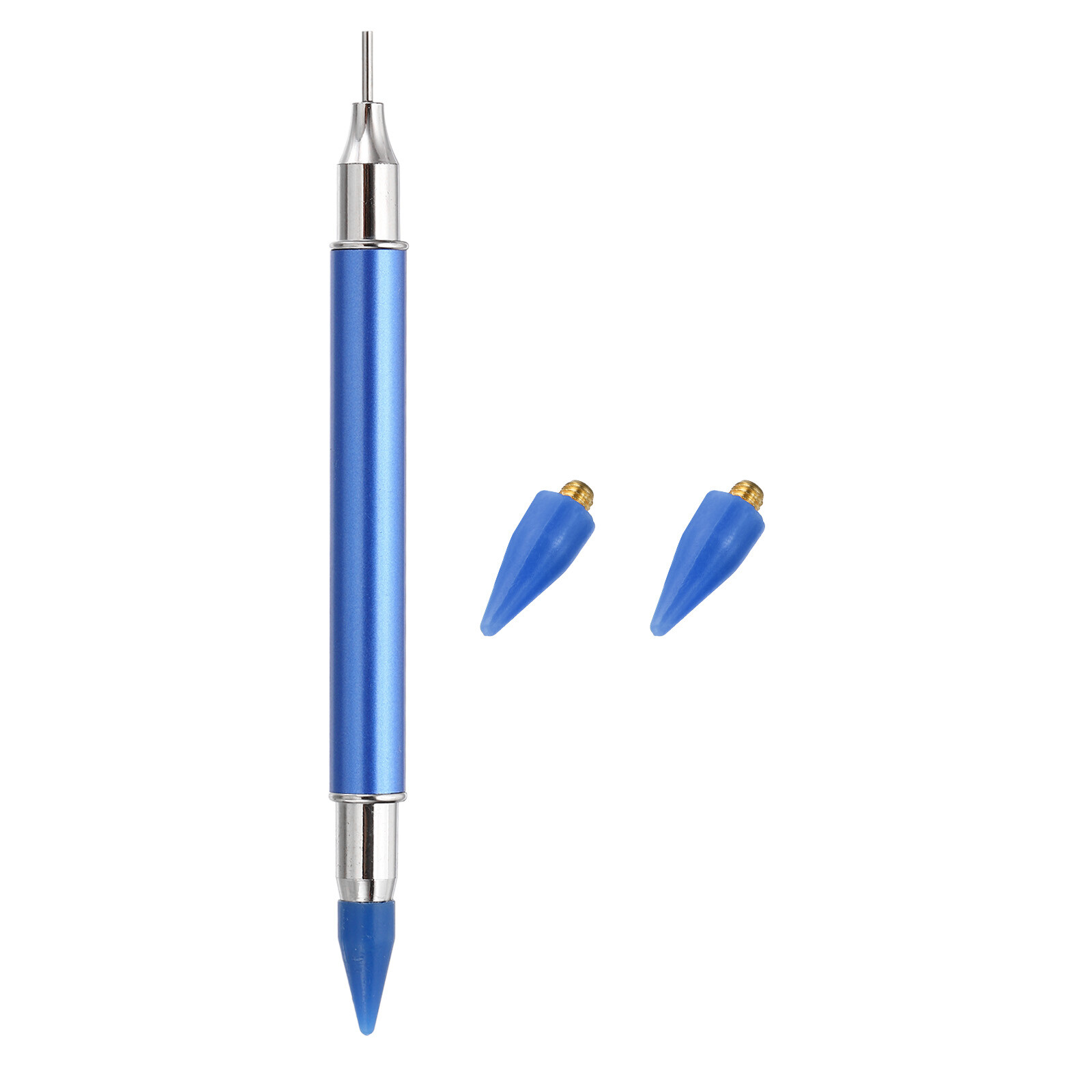 Double Heads Diamond Art Pen with 2Pcs Wax, Black