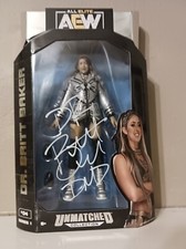 SIGNED AEW Dr. Britt Baker DMD Jazwares Unmatched Series 1 #04, Autographed