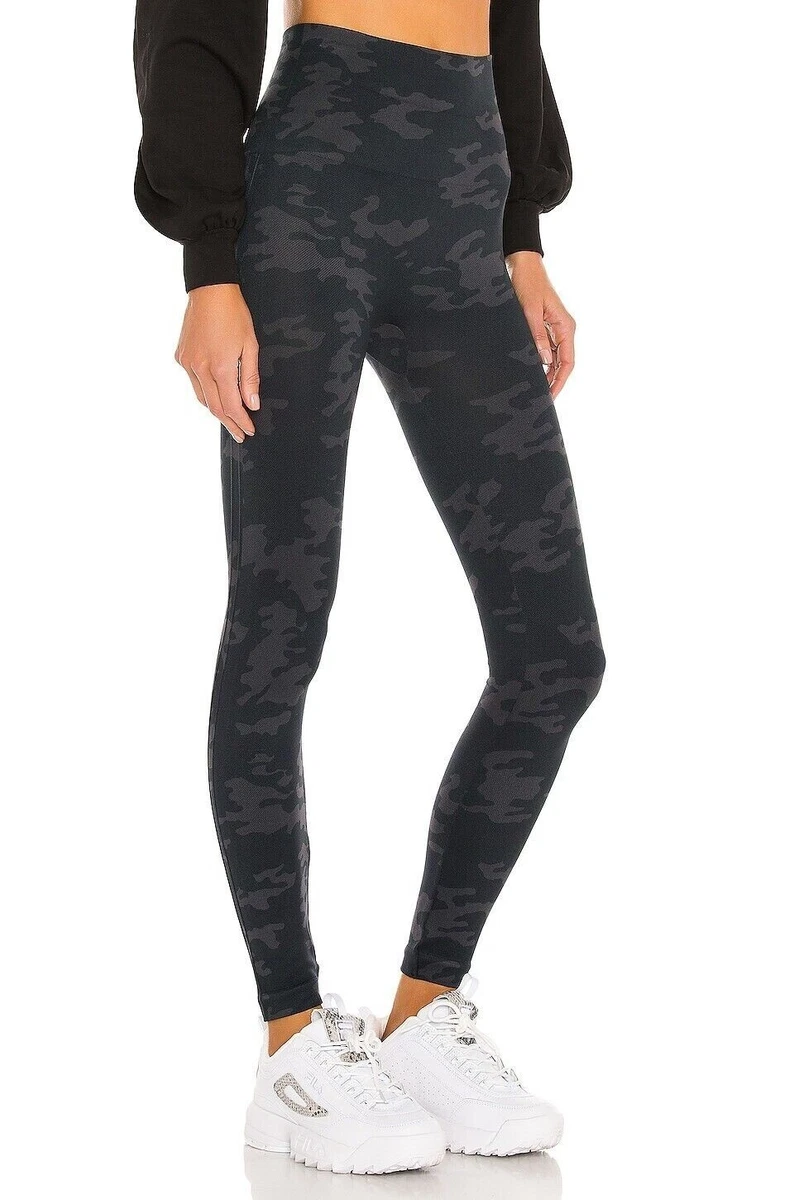 SPANX 'Look at Me Now' Seamless Leggings Black Camo, #FL3515 Size M