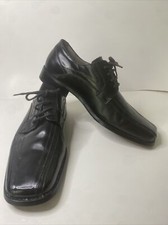 STACY ADAMS LEATHER DRESS SHOE GALLAGHER SZ 11M (23274-01) BLACK VERY GOOD