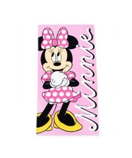 Disney Minnie Mouse 100 Cotton Kid's Beach Towel 28" X 58" Pink B22 