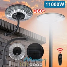 11000W 450LED Super Bright Solar Street Light Commercial Outdoor Dusk Dawn+Pole