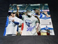 Guillermo Heredia Signed 8x10 Photo Atlanta Braves WS Champs Beckett