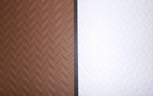 BROWN & WHITE ~ Embossed Textured Cardstock x 8 SCRAPBOOKING/CARDMAKING - Picture 2 of 2