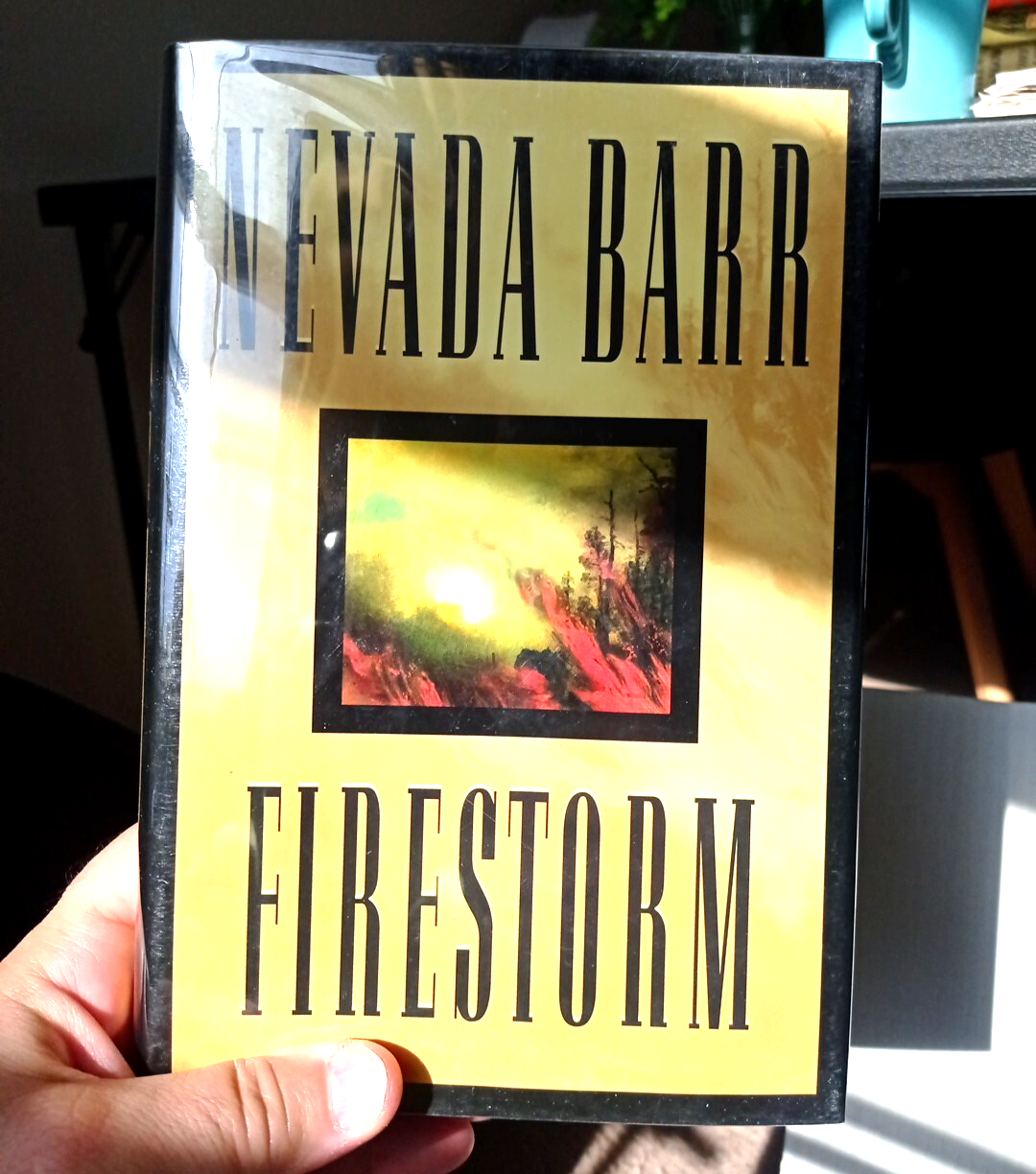 Firestorm by Nevada Barr Signed 1996 1st Edition thriller bestseller
