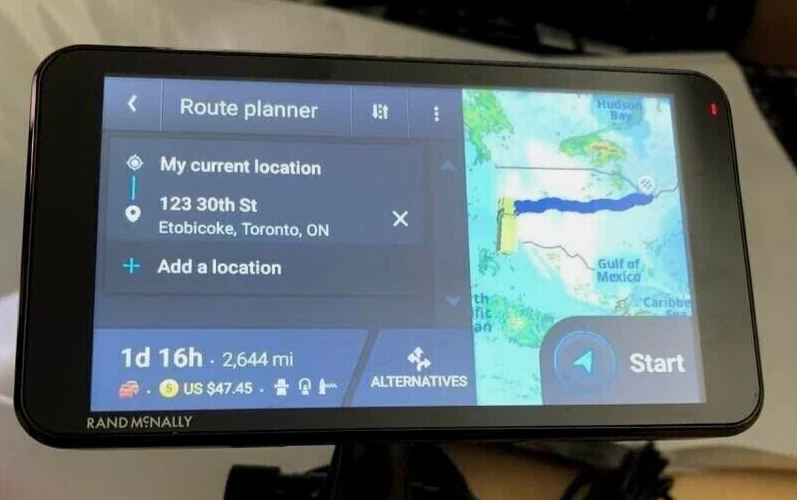 RAND MCNALLY TND-550 LM 5" TRUCK GPS RECEIVER TND550 1yr WARRANTY - Image 3 of 4