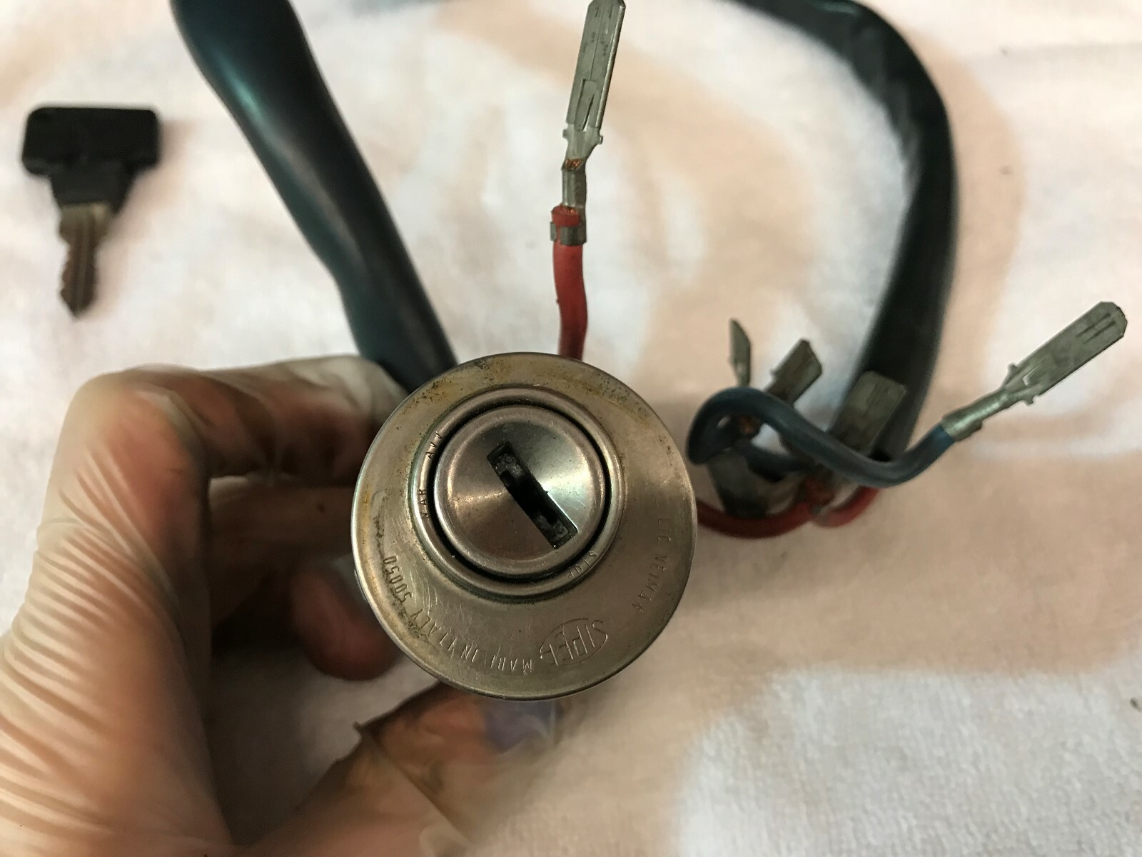 FERRARI TESTAROSSA 512 IGNITION SWITCH WITH KEY OEM 164282