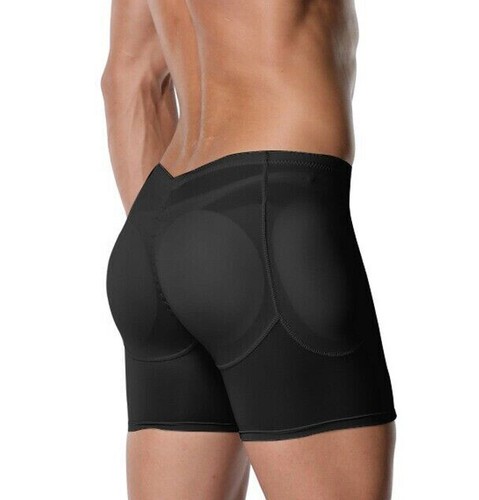Mens Padded Underwear Pants Hip Butt Lift Boxer Shorts Tummy Control Body Shaper - Picture 19 of 38