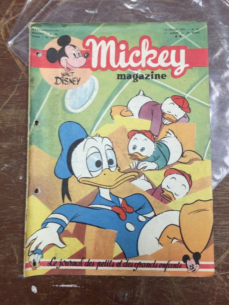 絵画 1951 Walt Disney Mickey magazine French 1951 Walt Disney MICKEY MAGAZINE French | AFTER DARK