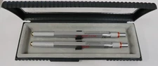 Vintage Rotring 600 Silver & Gold  Ballpoint Pen & Pencil Set New Old Stock
