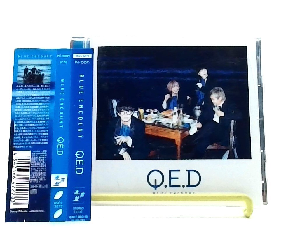 Q.E.D [CD][OBI] BLUE ENCOUNT /Anime あひるの空 op song /rock band
