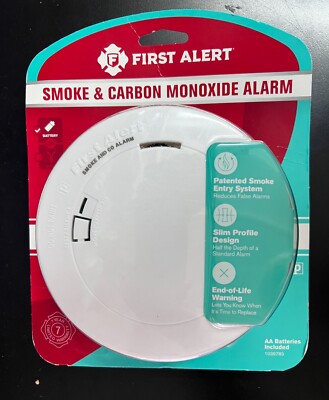 First Alert 1039783 Wireless Battery Smoke & Carbon Monoxide Detector 8632/OB