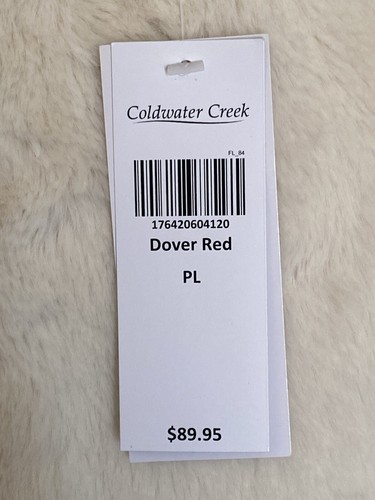 Coldwater Creek Quilted Faux Fur Lined Vest Dover Red Size Petite Large NWT $90 - Picture 11 of 12