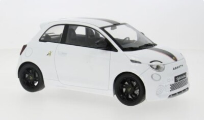 MCG Fiat 500e Abarth White 2024 1:18 Model Car