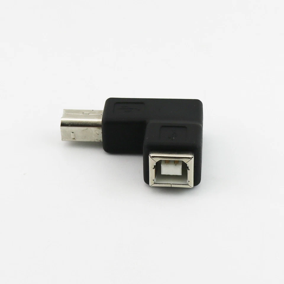 USB 2.0 B Female To USB B Male Right Angle Printer Extension Converter Adapter - Image 4 of 4
