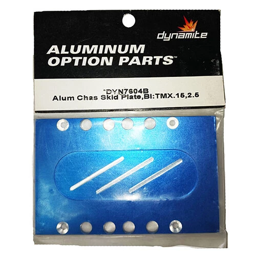 Dynamite Aluminum Chassis Skid Plate for Traxxas T-Maxx - Blue DYN7604B - Image 2 of 2