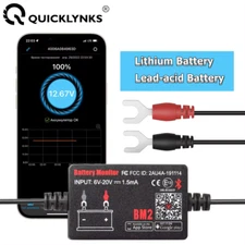 QUICKLYNKS BM2 12V Car Battery Monitor Tester Cranking Test For Android IOS