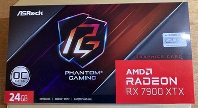 ASROCK AMD Radeon RX 7900 XTX Phantom Gaming 24GB OC Graphic Card - USED