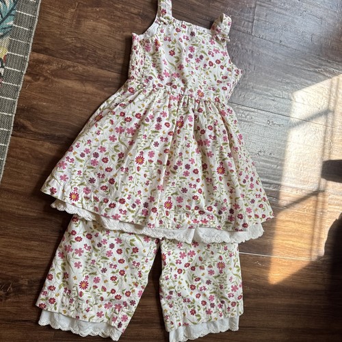 Onekid Chasing Fireflies 6 Cream Rose Pantaloon Petticoat Set Tunic Bloomers - Picture 5 of 21