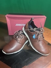 Johnston Murphy Plain Toe Stone WP Full Grain - Sz 9 Color Brown Great offer