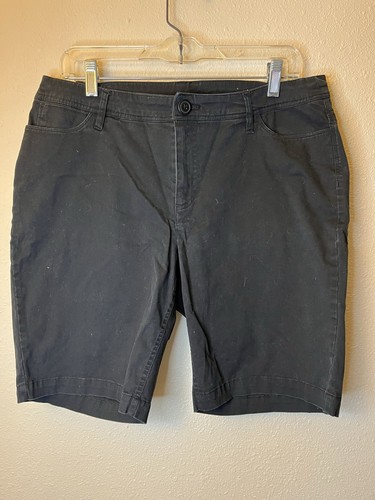 Women's Christopher & Banks Black 8 Dress Lightweight Shorts