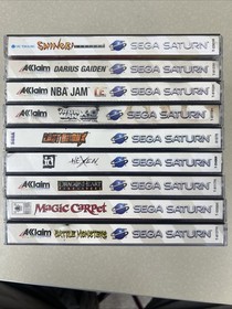 Sega Saturn Game Lot Of 9. Hexen, Shinobi Legions, Last Bronx, Darius Gaiden