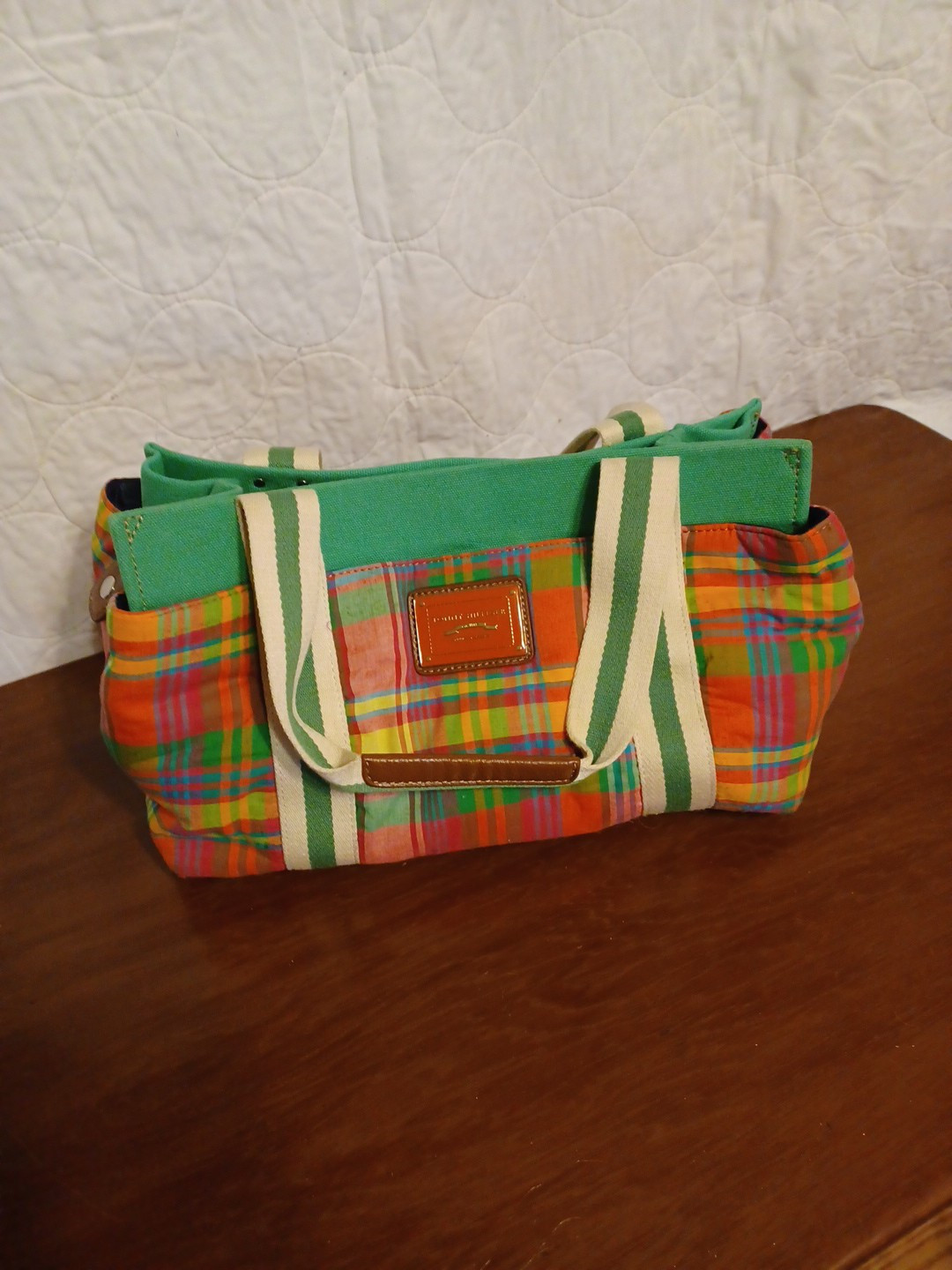 Tommy Hilfiger 2009 America Classic Plaid Tote Bag Purse  