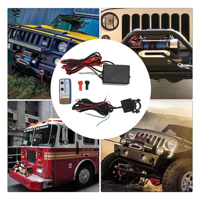 :Electric Winch Remote Control Kit 12V High Temperature Resistance For 2000 T