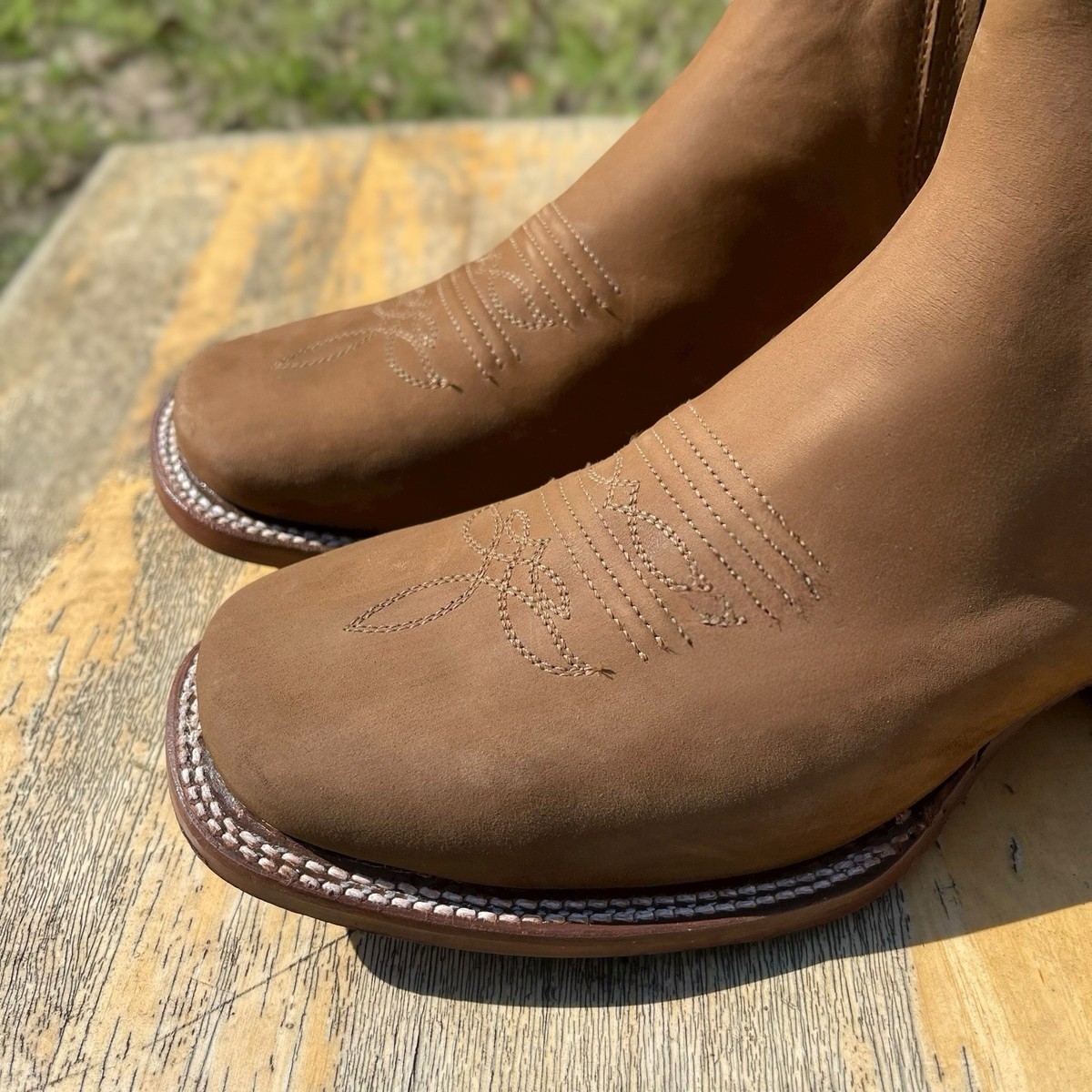 Mens size 11 brown suede ankle boots with western detail Other Floyd Ankle Boots Mens Western Country Size 11 Brown  main image 2