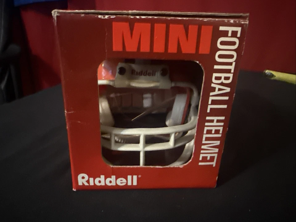 Mini casco de fútbol americano Cleveland Browns Riddell firmado por #14 Otto Graham Salón de la fama 1965 Foto 4 de 4