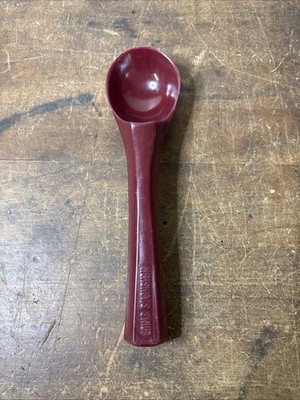 Vintage HERSHEY'S SYRUP Red Burgundy Color Plastic Advertising Ice Cream Scoop
