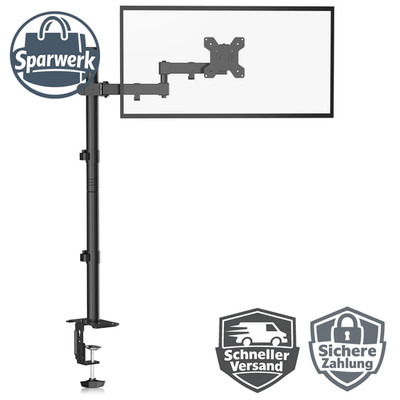 Monitorarm Stehhöhe Voll Einstellbar 800mm für 13-32 Zoll VESA 75 100 Schwenkbar