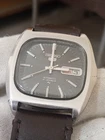 Vintage Seiko 5 Baby Monaco 7019-5000 Automatic Day Date Men's Watch S/S