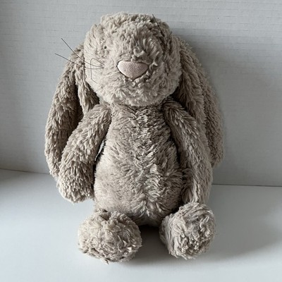Jellycat Old Style Bashful Bunny Rabbit Beige Bunny With Whiskers